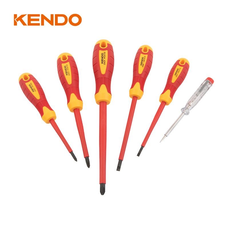 Набор диэлектрических отверток KENDO 6 шт. 1000 В 20483