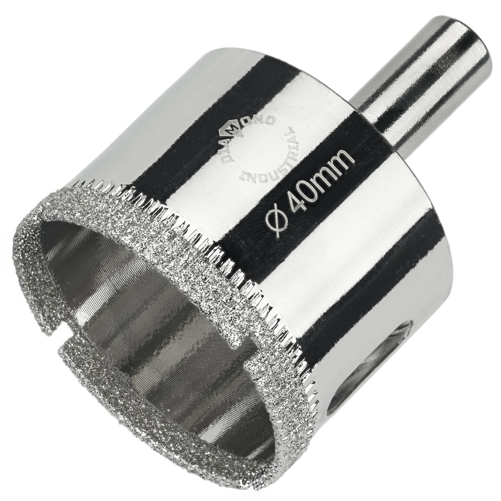 Коронка алмазная по керамике, плитке и стеклу 40 мм Diamond Industrial DIDCBC040