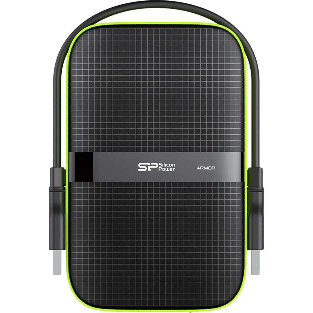 Портативный HDD Silicon Power Armor A60 2 TB USB 3.2, черный, пластик