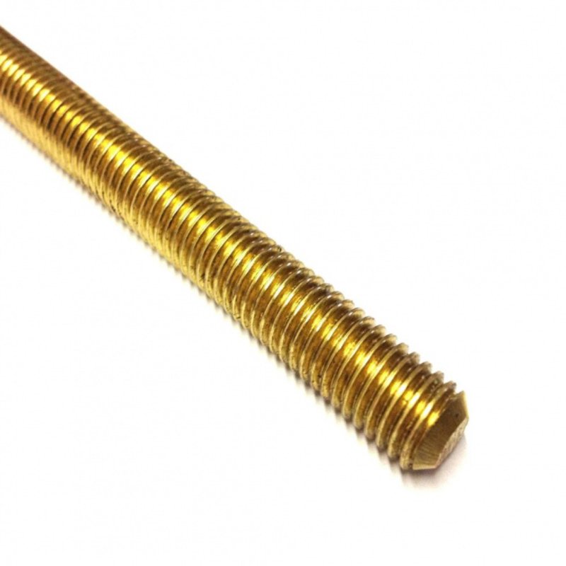 Шпилька резьбовая DINFIX DIN 975 / 976 Латунь M4x1000 00-0004595