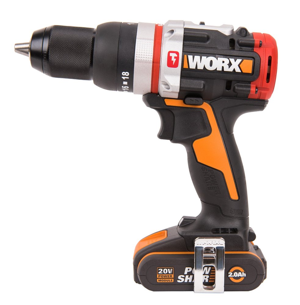 Аккумуляторная бесщеточная ударная дрель-шуруповерт WORX WX354