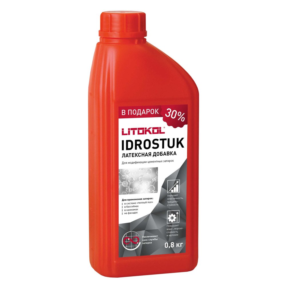Латексная добавка для затирок LITOKOL IDROSTUK 0,8 кг 112020008
