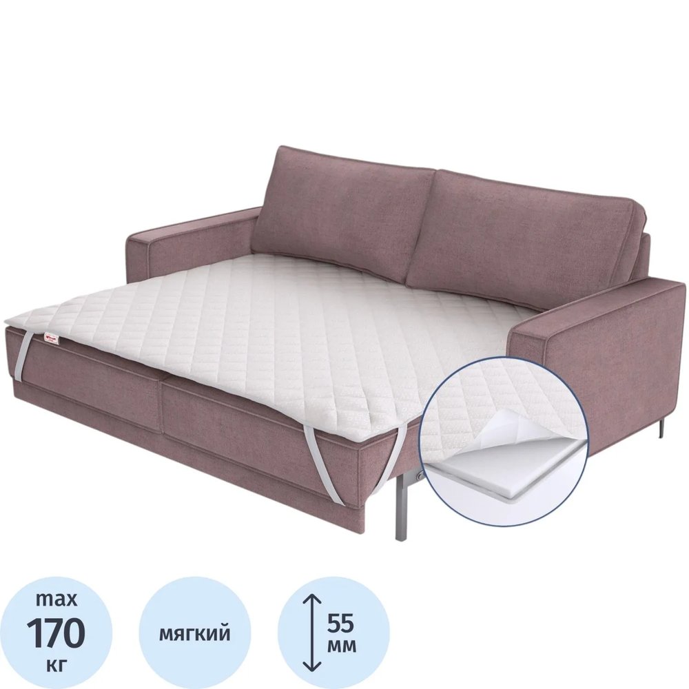 Матрас Топпер Комус Мебель SСH5 roll чехол eco 800x2000x55