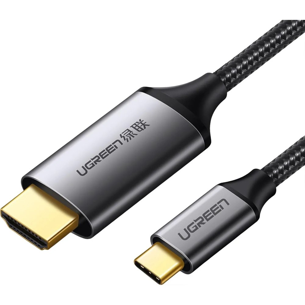 Кабель UGREEN MM142 (50570)USB-C to HDMI M-to-M Aluminum Shell 1,5 м серый