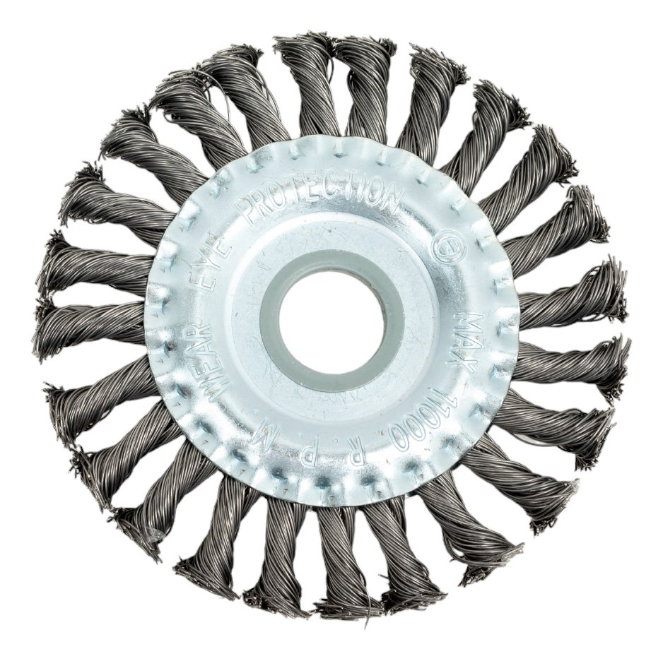 Щетка дисковая жгутовая 125x13x22.2 мм, ворс сталь 0.50 мм EuroBrush EB-DST4L 13-012