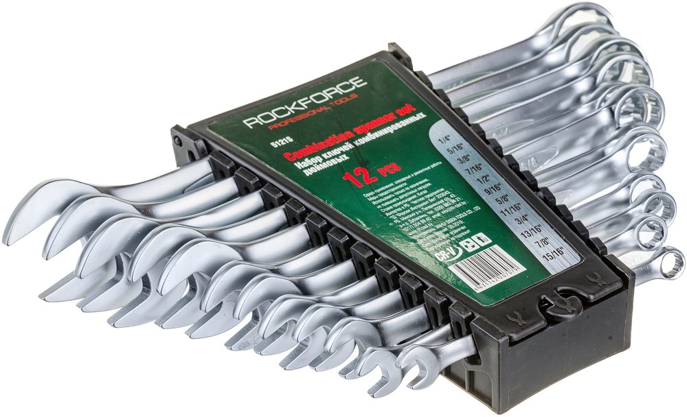 Набор комбинированных дюймовых ключей Rockforce 12пр. RF-5121S(47121)