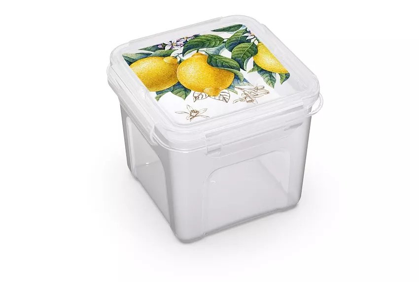 Квадратный контейнер Полимербыт Fresh для СВЧ, 0.9 л 435725800