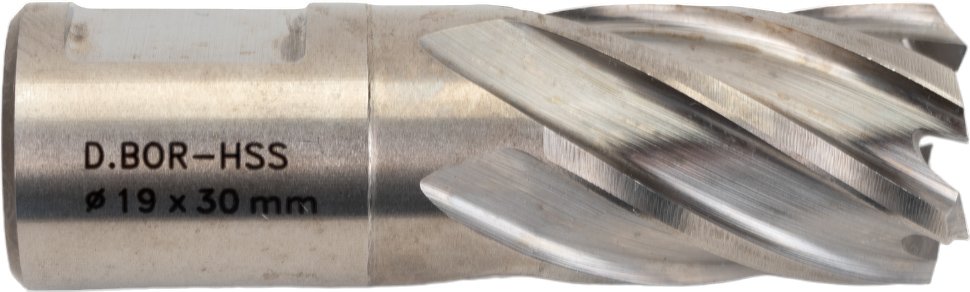 Сверло корончатое HSS по металлу (19х30/63 мм, Weldon 19) D.BOR CD-HSS-030-019-W