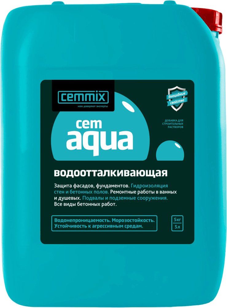 Водоотталкивающая добавка CEMMIX CEMAQUA 5 л 1/128 206772