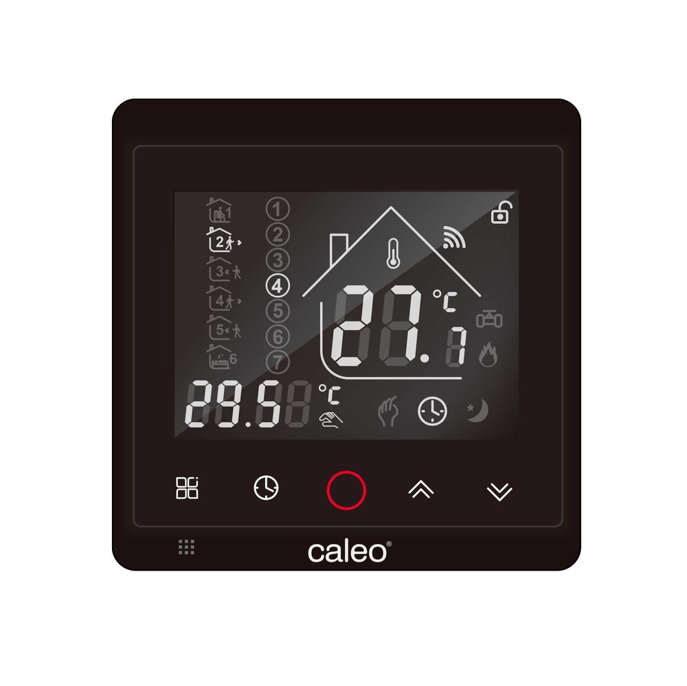 Терморегулятор C936 WIFI black lux (ВАЙФАЙ черный люкс) Caleo 0К-00000740