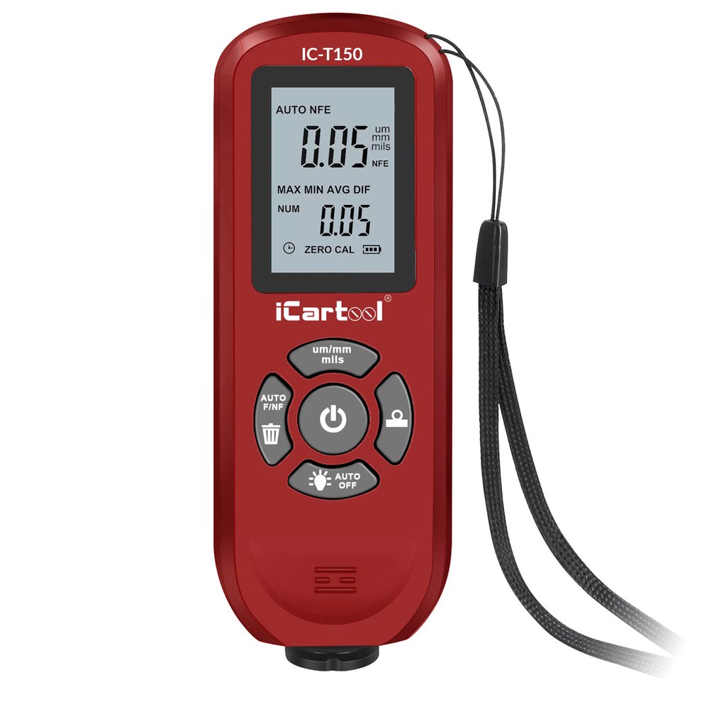 Толщиномер лакокрасочных покрытий iCarTool Fe/NFe IC-T150