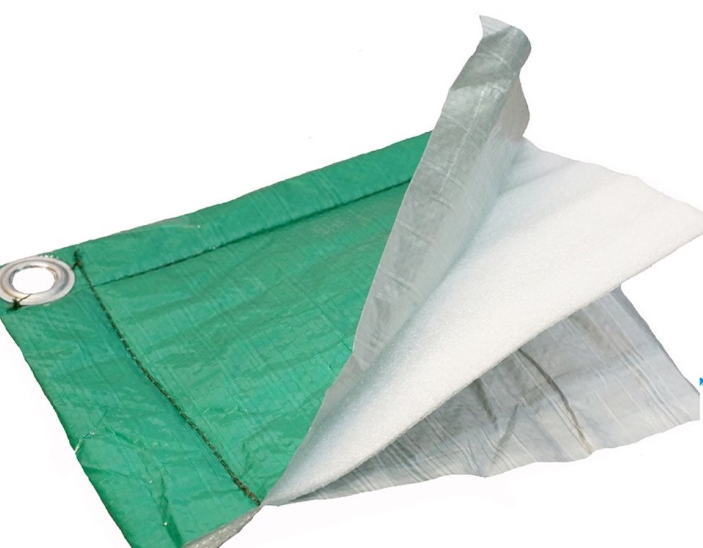 Тент строительный утепленный зимний 120 гр., тарпаулин, 4x6 м utepl-tarp-120-4x6