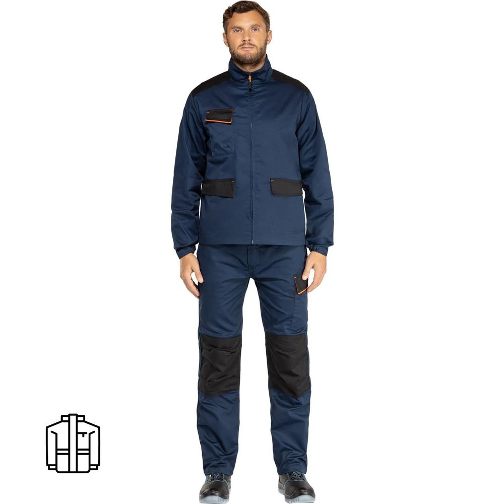 Куртка летняя муж MACH1 Range цв. cиний/оранж, р.M (арт. M1VE2BMTM)