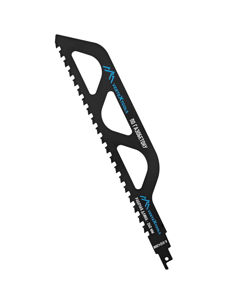 Полотно для сабельной электроножовки по газобетону 305 мм vertextools K-S1243HM