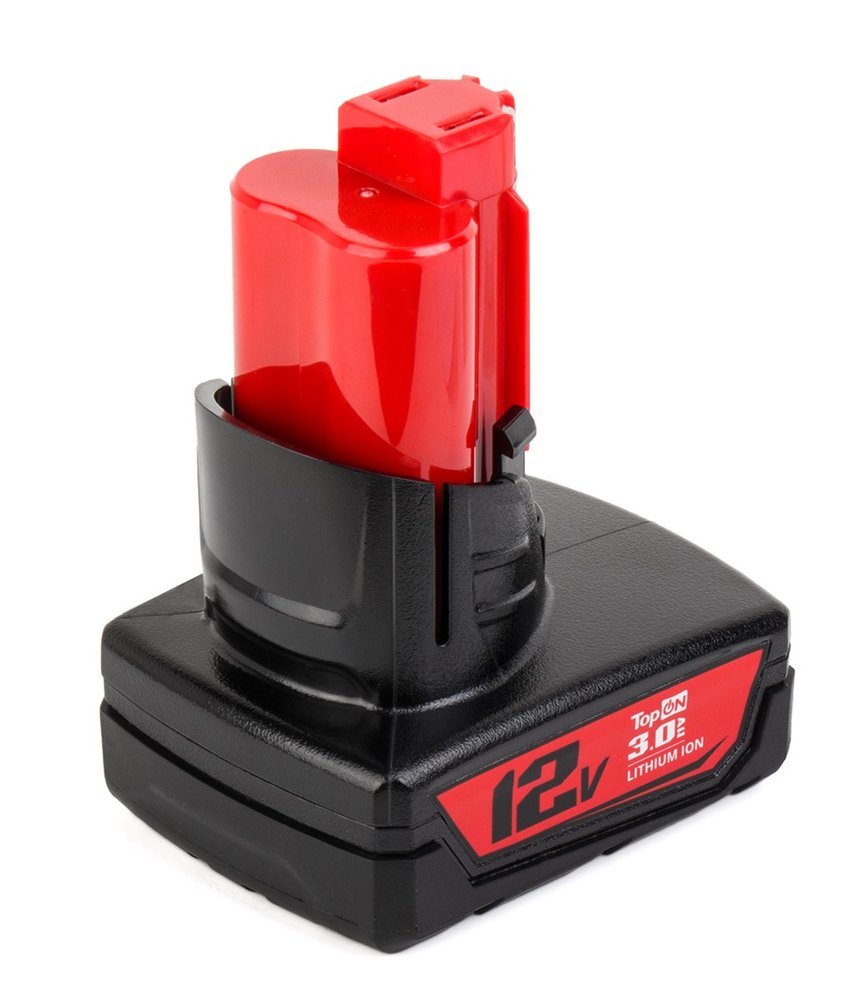 Аккумулятор для Milwaukee TopOn 12 V 3.0 Ah (Li-Ion) PN: 48-11-2401 TOP-MIL-12-3.0