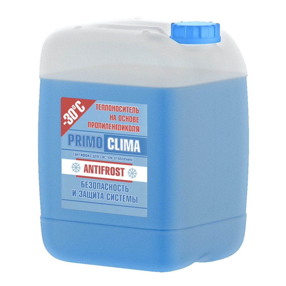Теплоноситель Пропиленгликоль -30C 20 кг, канистра, цвет синий Primoclima Antifrost pa -30C 20