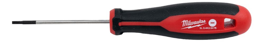 Магнитная отвертка с трехгранной рукояткой Milwaukee SL 0,4x2,5x75  4932471774