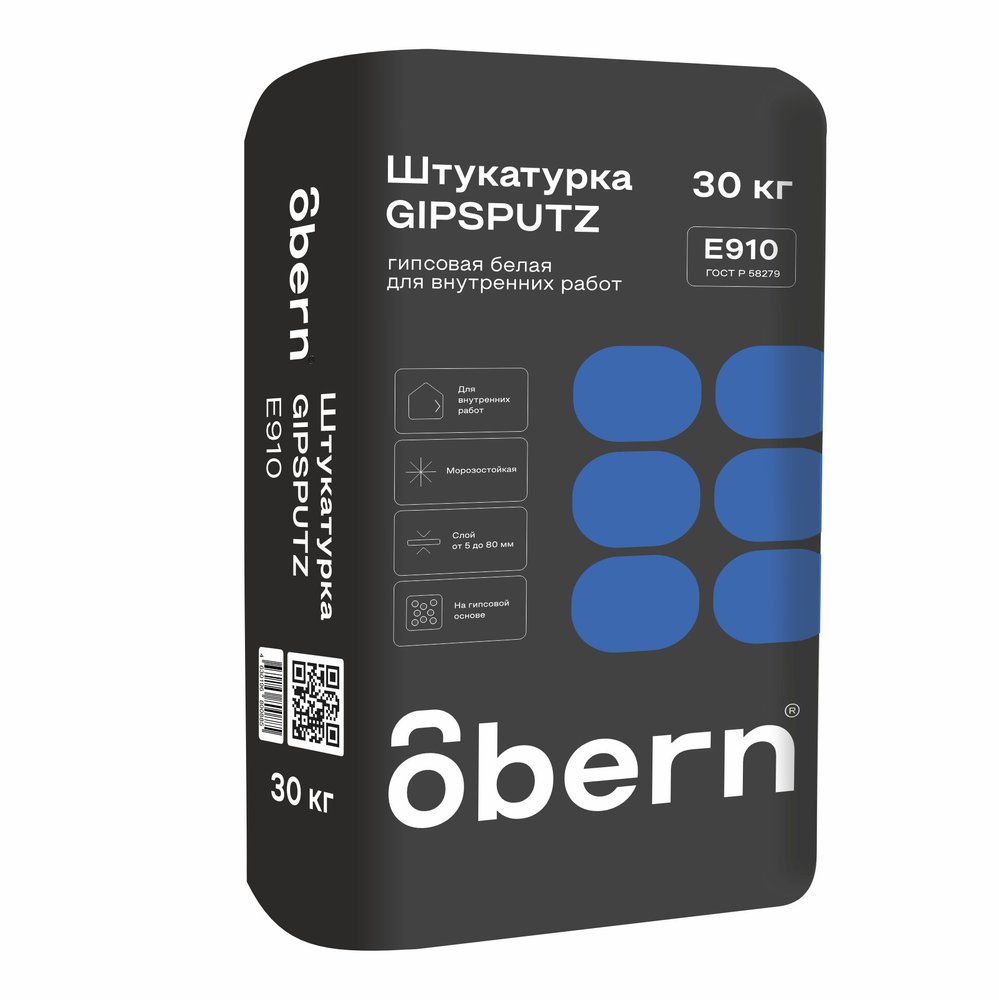 Штукатурка гипсовая Obern GIPSPUTZ 30 кг 19012