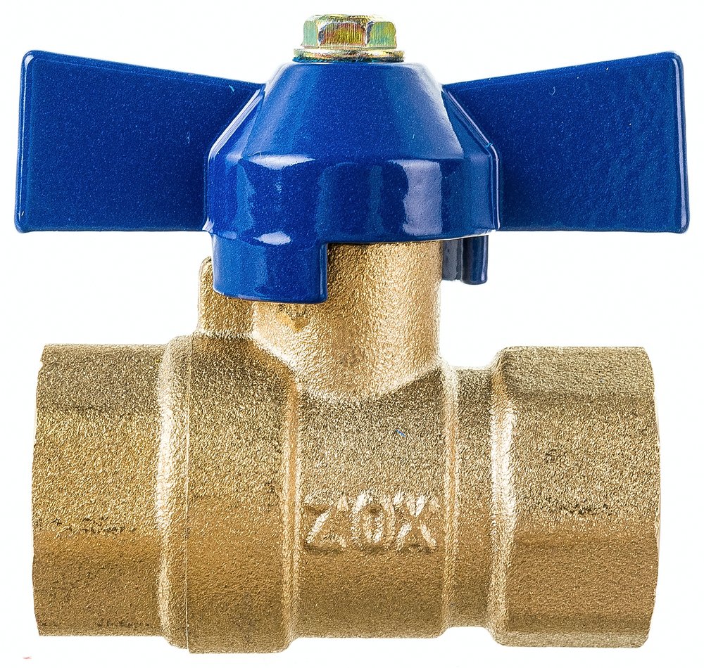 Шаровой кран ZOX 1/2'' вн/вн., бабочка 519277