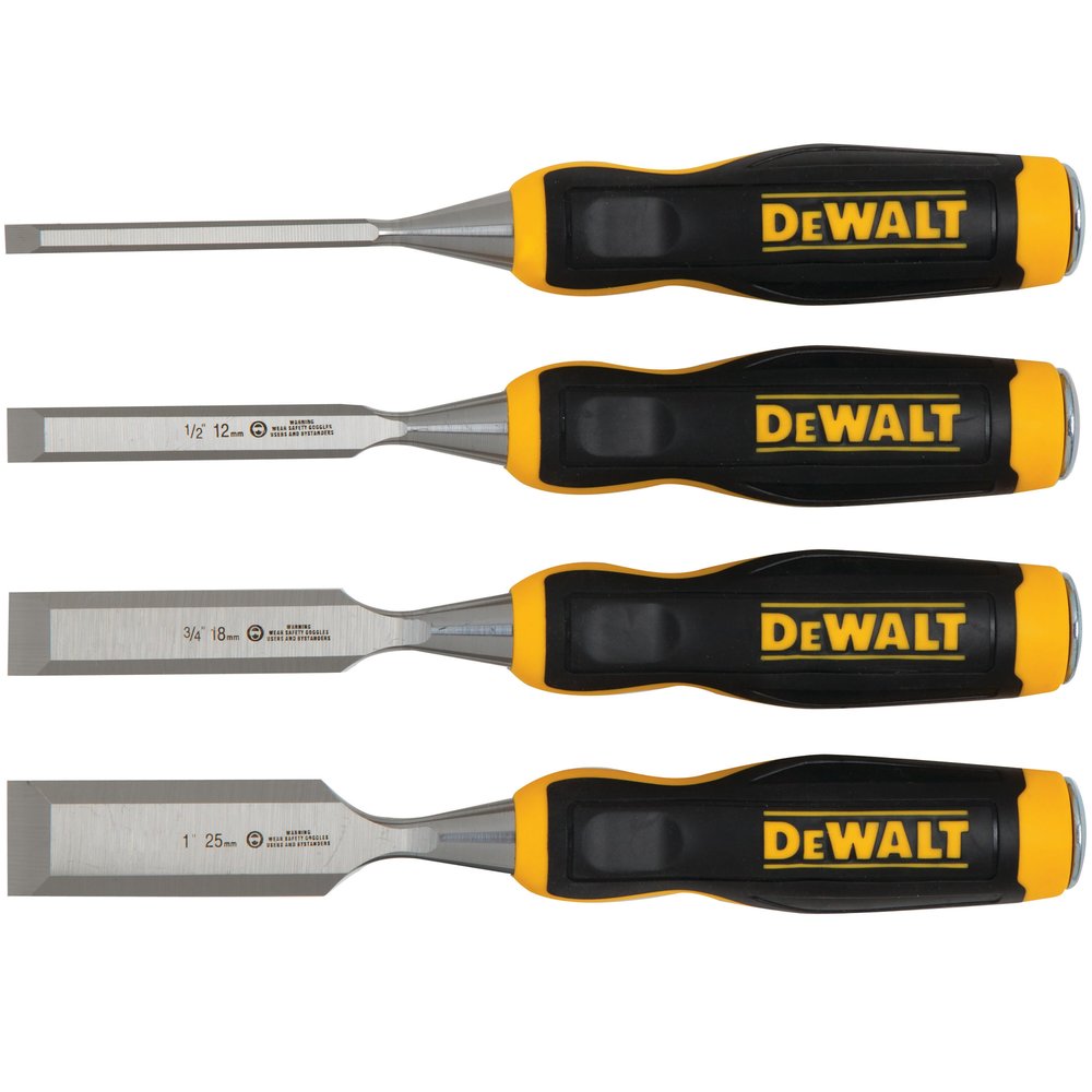 Набор стамесок DEWALT 4 шт, 6, 12, 18, 25 мм DWHT0-16063