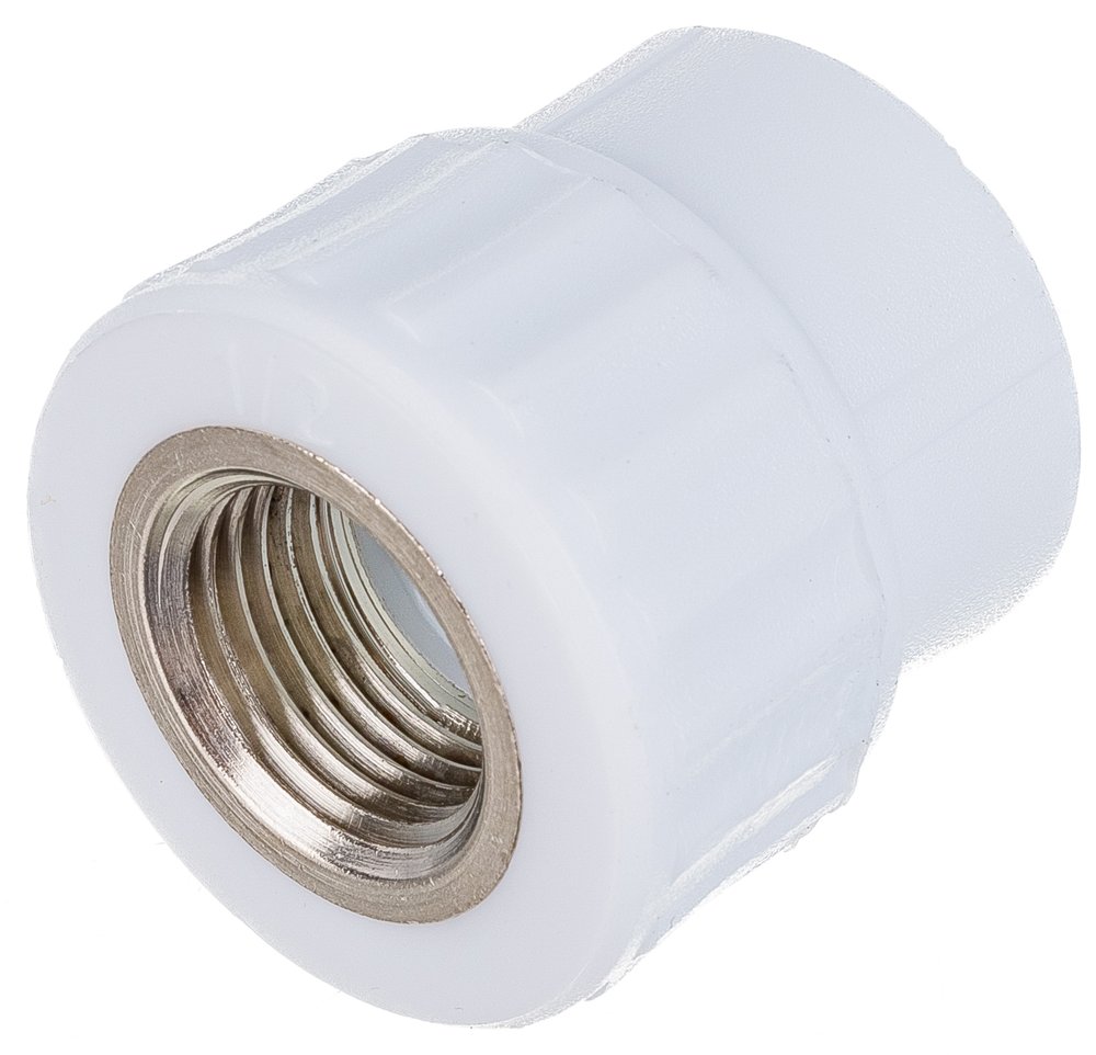 Комбинированная муфта VALFEX PP-R белая, 25х1/2 дюйма ВР 10129125 127-0234