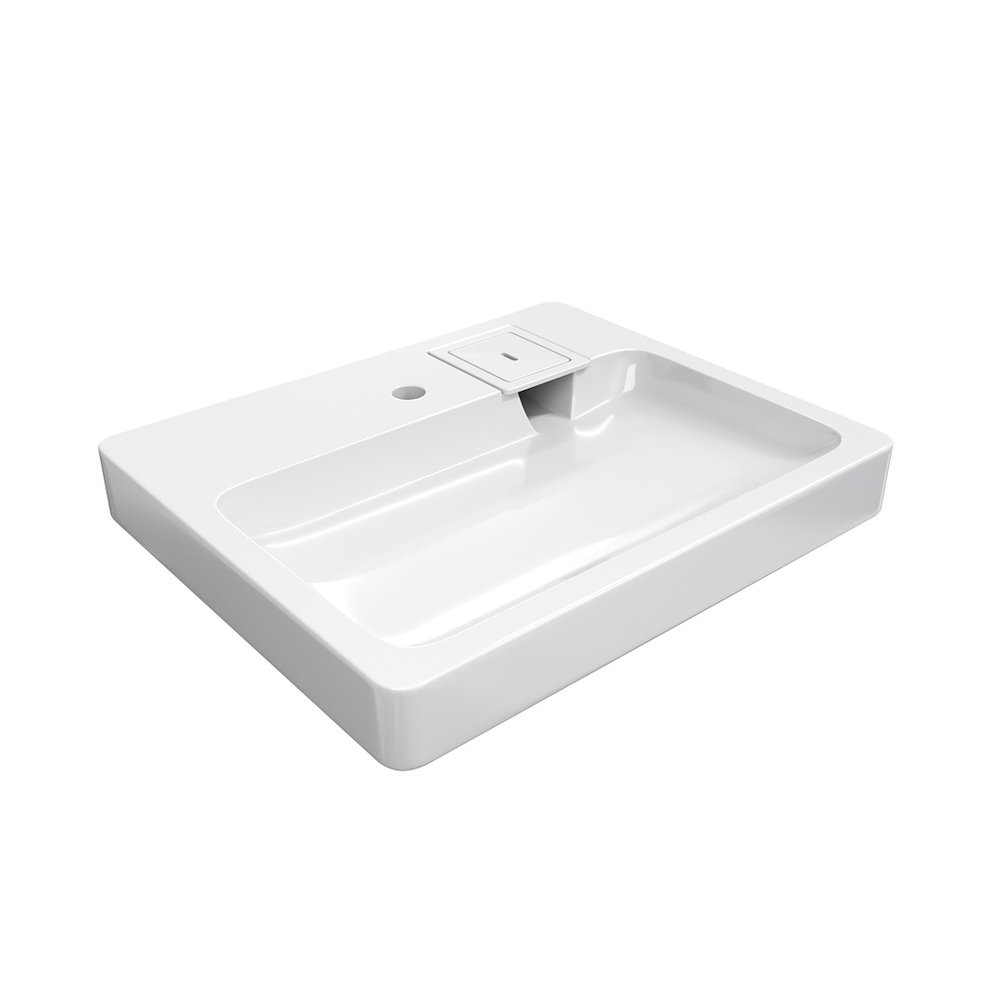 Раковина над стиральной машиной Teymi Kati Pro 60x50, литьевой мрамор T50411 ЦБ-00266895