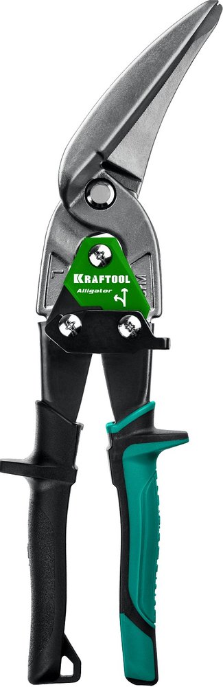 Ножницы по металлу KRAFTOOL Alligator, левые удлинённые, Cr-Mo, 280 мм 2328-LL