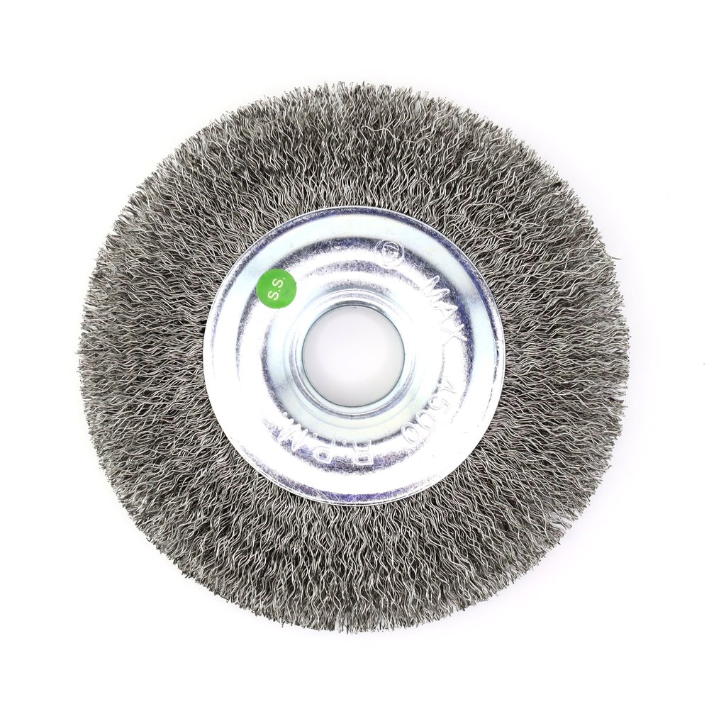 Щетка дисковая EuroBrush 13-095 Д125*20*22,2 на УШМ, ворс гофр нерж сталь 0,30 EB-MCST4
