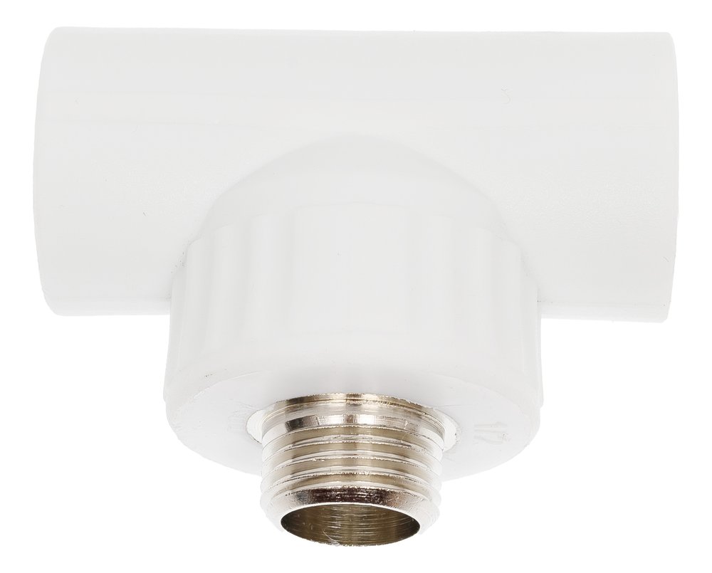 Комбинированный тройник VALFEX PP-R белый, 25х1/2 дюйма НР 10128125 127-0525
