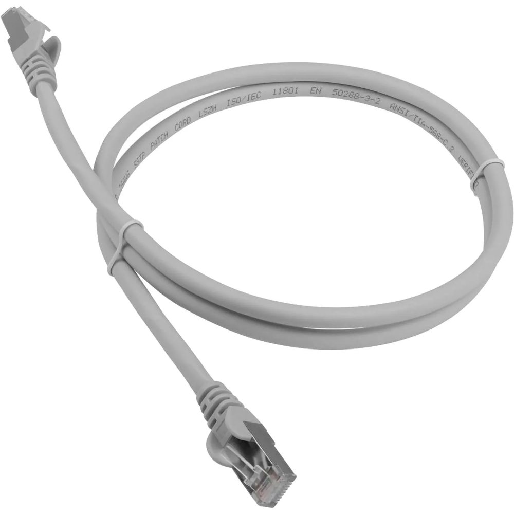 Патч-корд ExeGate UTP-RJ45-RJ45-C6-CU-1M-GY, cat.6, 1м, серый <,EX282004RUS