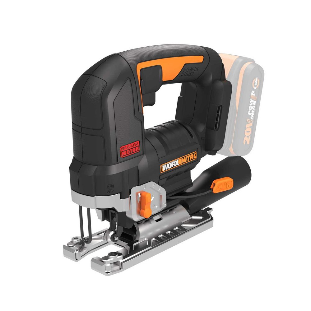 Аккумуляторный бесщеточный лобзик WORX 20 В, без акб и зу WX542.9