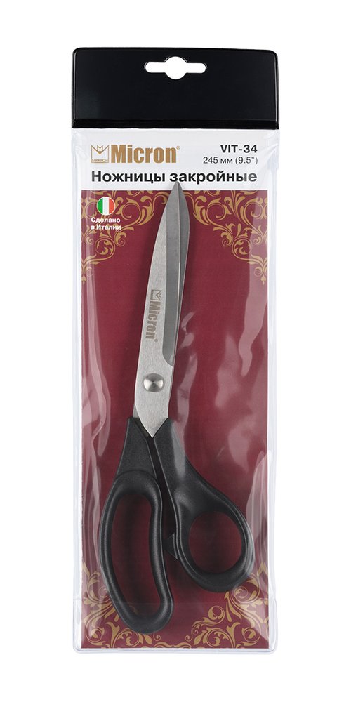 Ножницы Micron VIT-34 закройные, в чехле, 245 мм 579424
