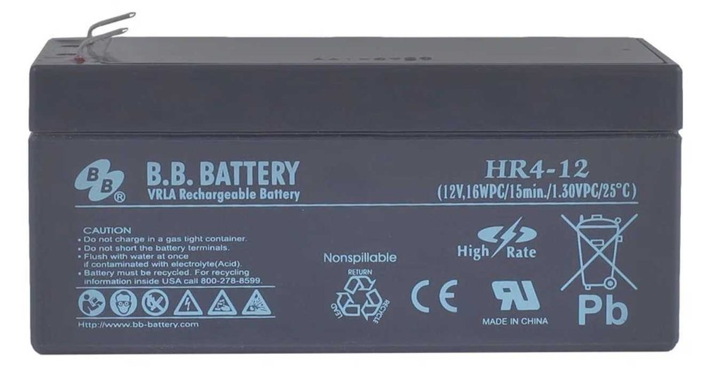 Аккумуляторная батарея 12 В, 3.6 Ач BB Battery HR 4-12