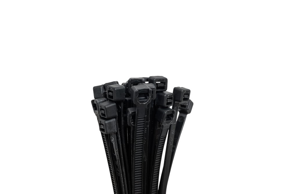 Стяжки Strong нейлоновые, черные, 4.8x200 мм, 100 шт. СTУ-24148200