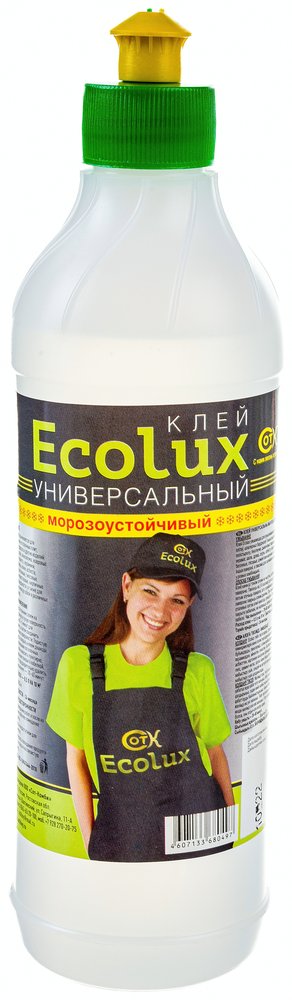 Универсальный полимерный клей ECOLUX (морозоустойчивый, 0.5 л) 4607133680497