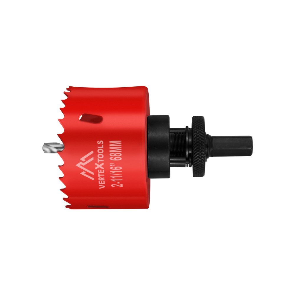 Коронка по металлу с переходником 68 мм vertextools 1818-01-68