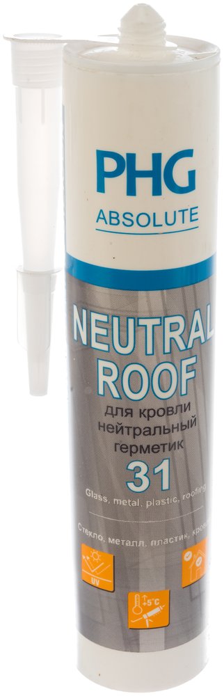 Силиконовый герметик PHG Absolute Neutral Roof прозрачный 280 ml 448746
