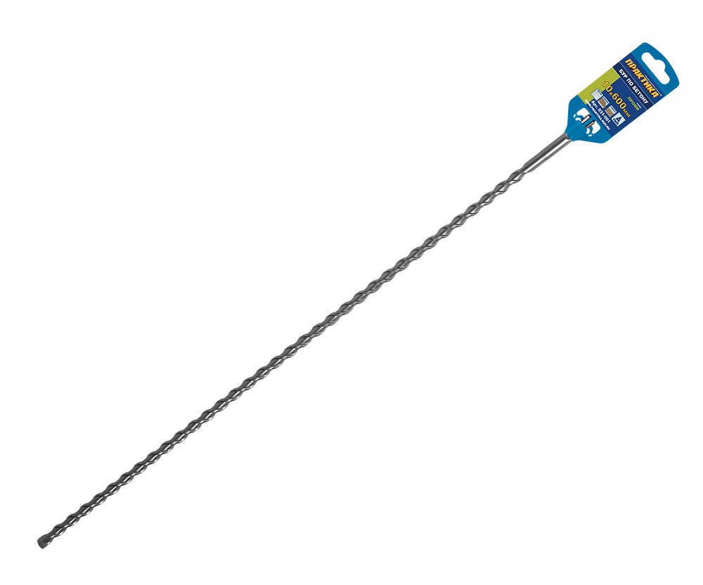 Бур по бетону серия Профи (10х600 мм, SDS-plus) ПРАКТИКА 031-501