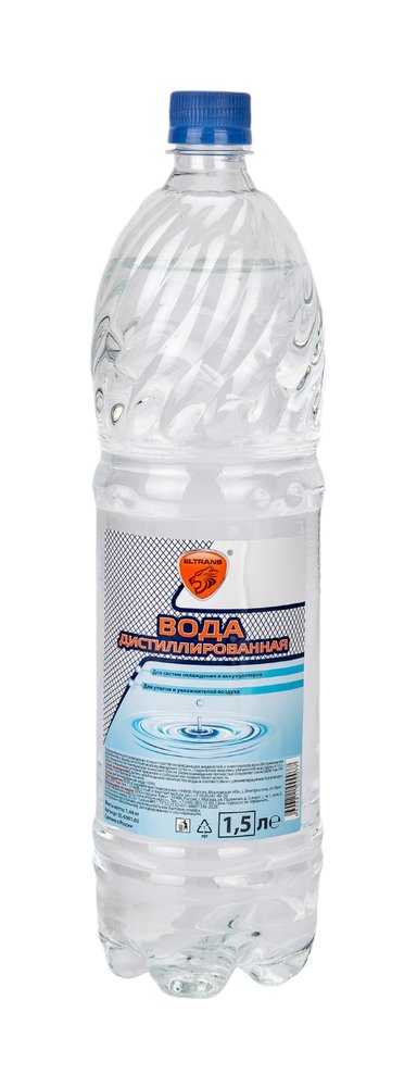 Дистиллированная вода ПЭТ бутылка 1.5 л ELTRANS EL-0901.03