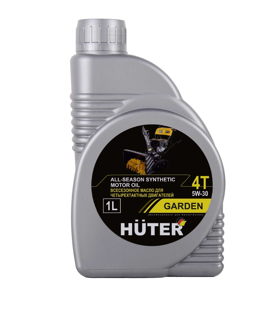 Масло моторное Huter 5W-30 синтетическое для четырёхтактных двигателей, для техники, 1 л 73/8/1/2