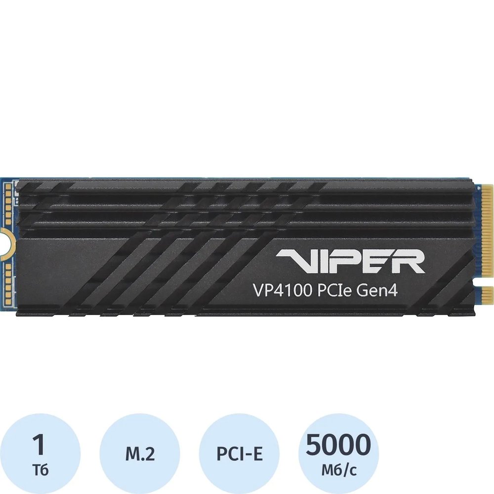 SSD накопитель PATRIOT VP4100 1TB M.2 2280 (VP4100-1TBM28H)
