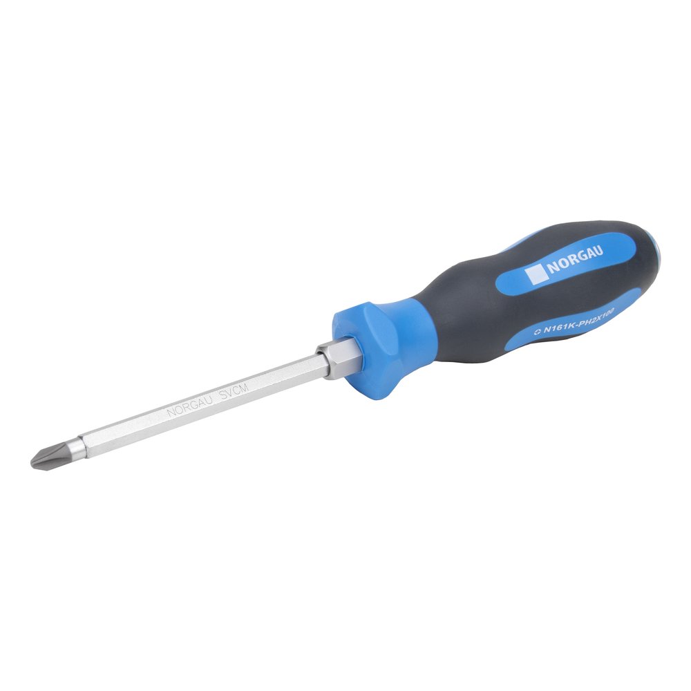 Крестовая отвертка с ударным наконечником NORGAU N161K-PH2x100 062105220