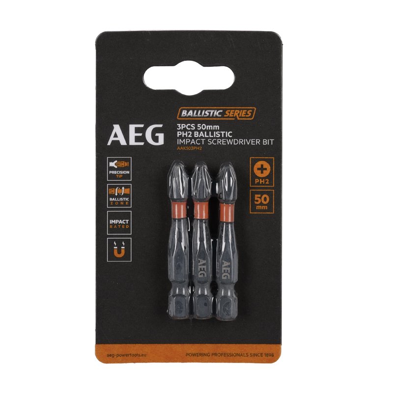 Биты ударные AAK503PH2 (3 шт, PH2, 50 мм) AEG 4932479181