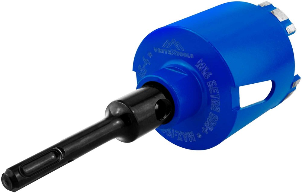 Коронка алмазная по бетону 72 мм vertextools 333-1-72