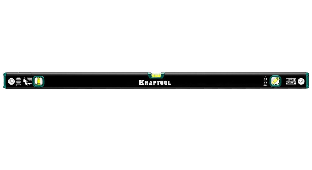 Уровень KRAFTOOL с зеркальным глазком, 1000 мм 34781-100