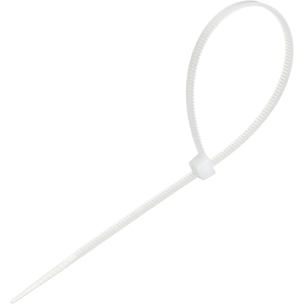 Стяжка (хомут) 200 мм x 3,6 мм,Bigtech BT-CT-200-36-W,нейлон,бел,100 шт/уп
