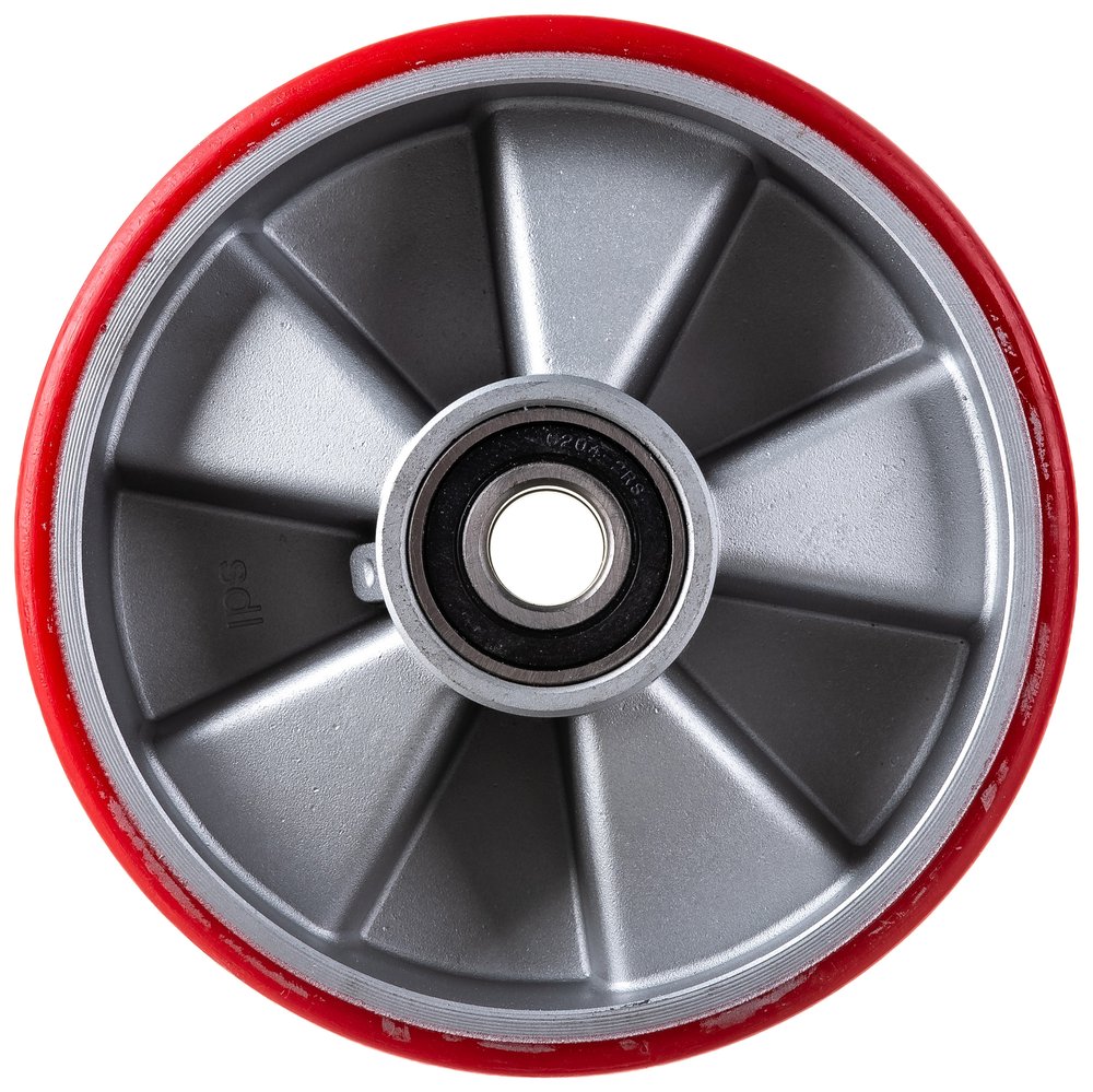 Колесо опорное для рохли без кронштейна полиуретановое алюминиевое 180 мм MFK-TORG 1090180-ПУ