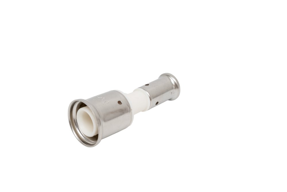 Переходная муфта HENCO ПВДФ пресс, белая, 26x16 16PKW-2616