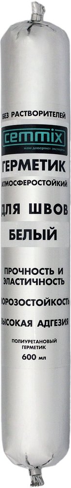 Клей-герметик для швов CEMMIX 600 мл белый 82577374