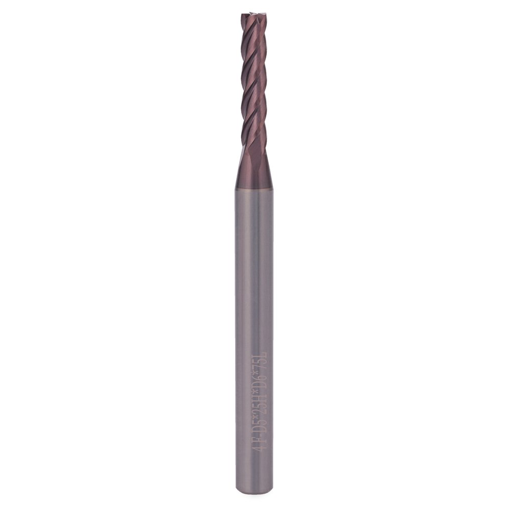 Фреза концевая твердосплавная 5x25x75 мм. 4z, P20 TiALN, S6 мм H-Tools 19943-050
